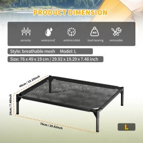 L-type Mesh Pet Bed With Ventilation And Heat Dissipation, Stable And Durable Structure, Suitable For Small And Medium-sized Cats And Dogs, Conve (Option: Defaulttitle)