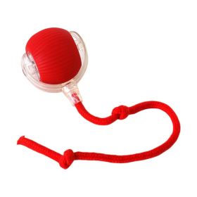 Electric Dog Cat Ball Toy,Indoor Large And Small Cat Dog Interactive Intelligent Rolling Pet Ball (Option: Red)